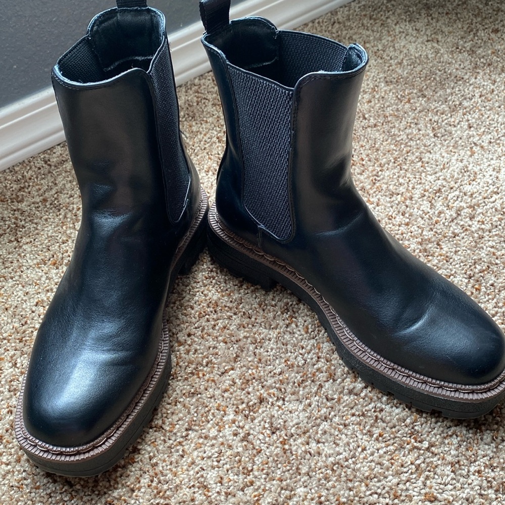 Athlefit Ankle boot, Black size 7, faux leather